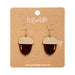 Erstwilder Essentials - Brown Acorn Drop Earrings Earrings Erstwilder   