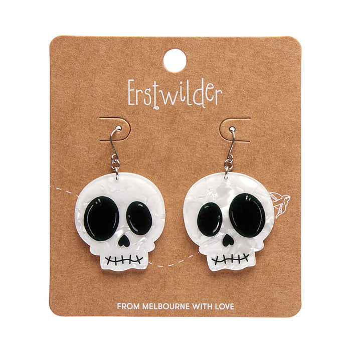 Erstwilder Essentials - Skull Drop Earrings Earrings Erstwilder   