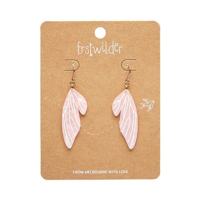 Erstwilder Essentials - Fairy Wings Earrings Pink Earrings Erstwilder   