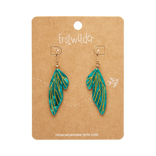 Erstwilder Essentials - Fairy Wings Earrings Mint Earrings Erstwilder   