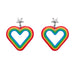 Erstwilder X Rainbow Brite - Rainbow Essentials - PICK ONE Earrings Erstwilder Heart Rainbow Stud Drop Earrings