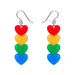 Erstwilder X Rainbow Brite - Rainbow Essentials - PICK ONE Earrings Erstwilder Rainbow Hearts Drop Earrings
