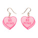 Erstwilder Sweet Valentine - Essentials - PICK ONE Earrings Erstwilder Candy Heart Pink