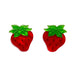 Erstwilder Strawberry Shortcake - Darling Strawberry Stud Earrings Earrings Erstwilder   