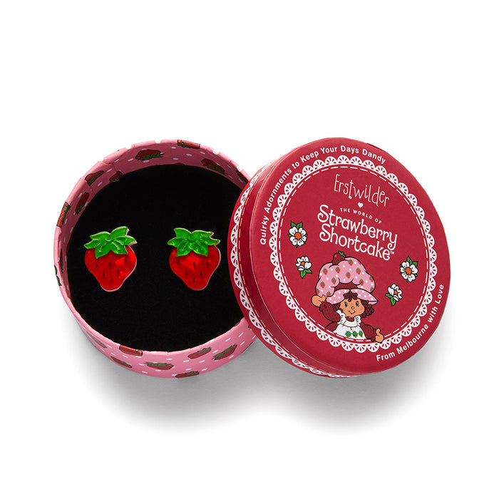 Erstwilder Strawberry Shortcake - Darling Strawberry Stud Earrings