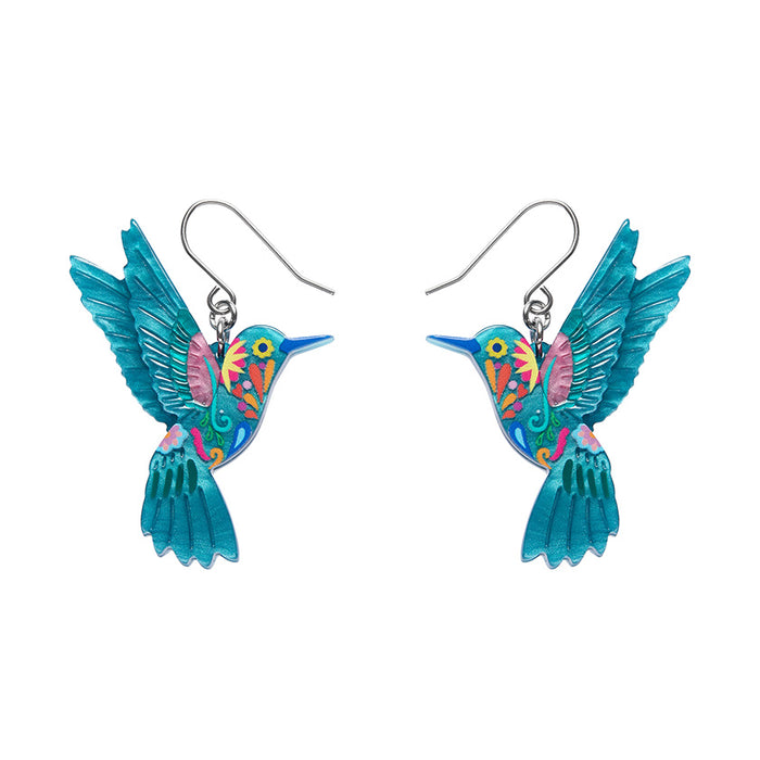 Erstwilder X Frida Kahlo - Frida's Hummingbird Drop Earrings
