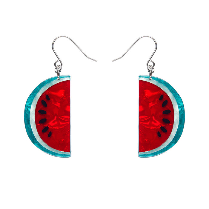 Erstwilder X Frida Kahlo - Viva la Vida Watermelons Drop Earrings Earrings Erstwilder   