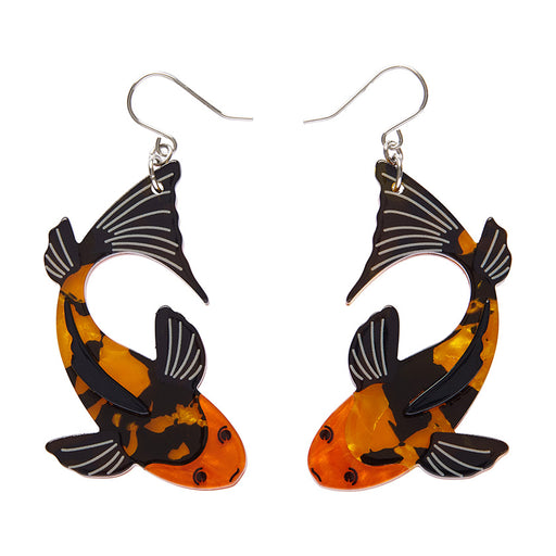 Erstwilder Fan Favourites - Playing Koi Earrings Earrings Erstwilder