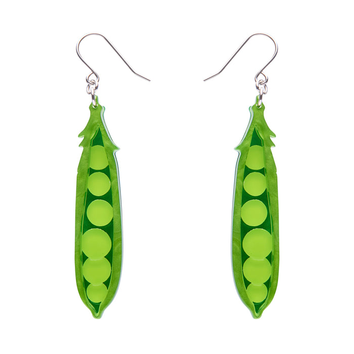 Erstwilder Earrings - Peas Please Brooches Erstwilder