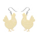 Erstwilder X Pete Cromer Easter - Clara the Chicken Earrings Earrings Erstwilder
