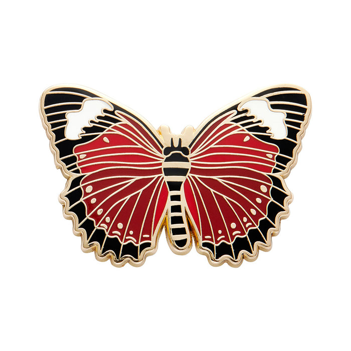 Erstwilder X Jocelyn Proust - Wings Laced in Red Enamel Pin  Erstwilder   