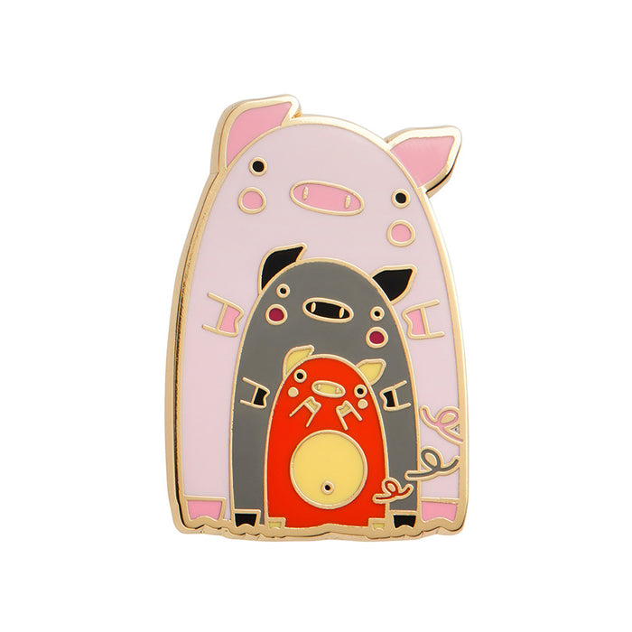 Erstwilder X Pete Cromer - Chinny Chin Chins Enamel Pin Enamel Pin Erstwilder   