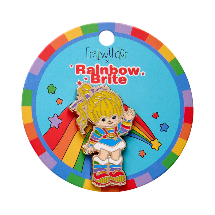 Erstwilder X Rainbow Brite - Rainbow Brite Says Hello Enamel Pin Enamel Pin Erstwilder