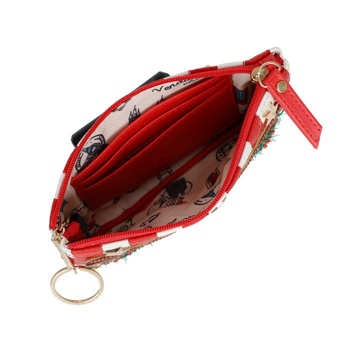 PRE ORDER Vendula London Zip Coin Purse - No.25 Mistletoe Lane Wallets & Money Clips Vendula London   