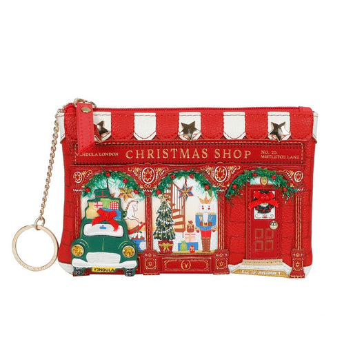 PRE ORDER Vendula London Zip Coin Purse - No.25 Mistletoe Lane Wallets & Money Clips Vendula London   