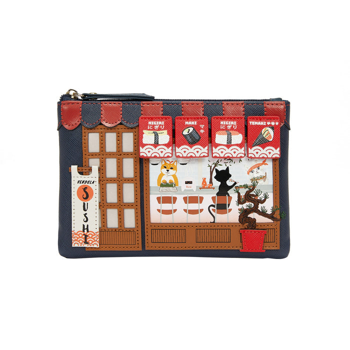 Vendula London Zip Coin Purse - Sushi - Blue Edition