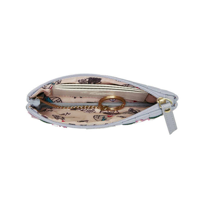 Vendula London Zip Coin Purse - Posies and Patisseries Wallets & Money Clips Vendula London