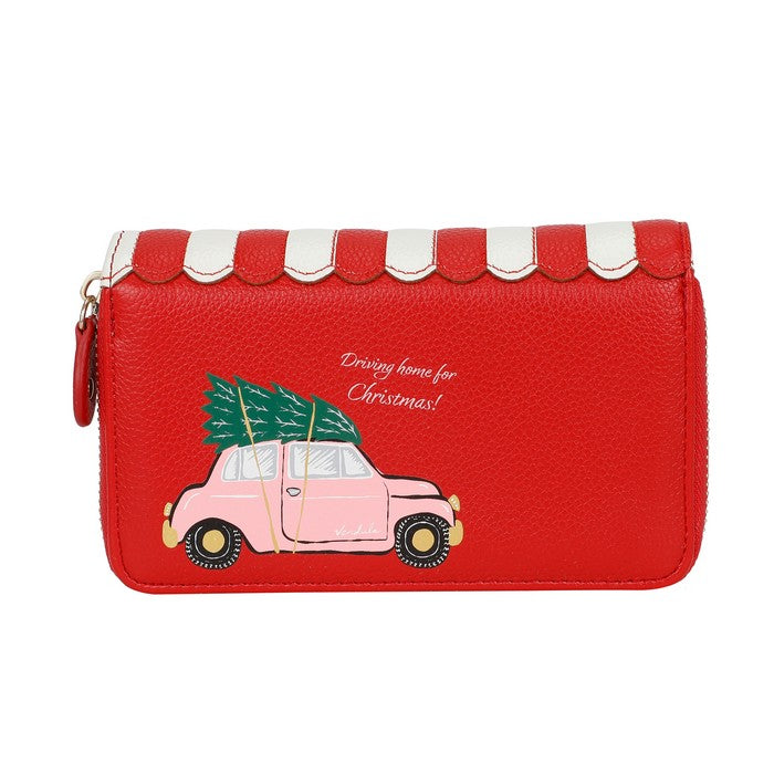 PRE ORDER Vendula London Medium Zip Around Wallet - No.25 Mistletoe Lane Accessories Vendula London   