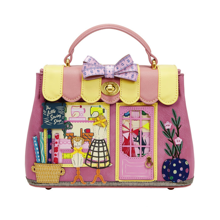 Vendula London MINI Grace Bag - Vendula Sewing Shop - Rasberry Edition Handbags Vendula London