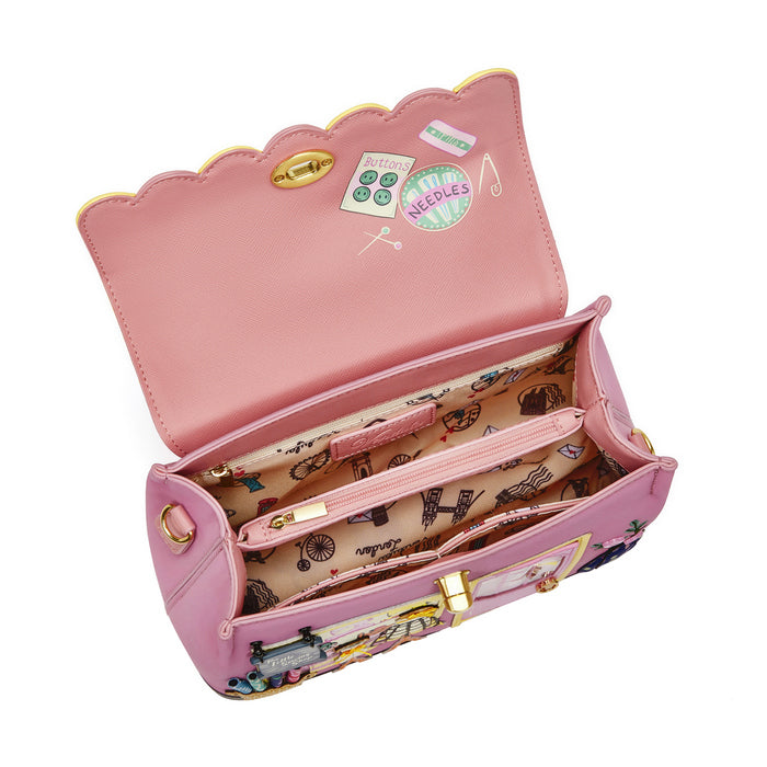 Vendula London MINI Grace Bag - Vendula Sewing Shop - Rasberry Edition Handbags Vendula London