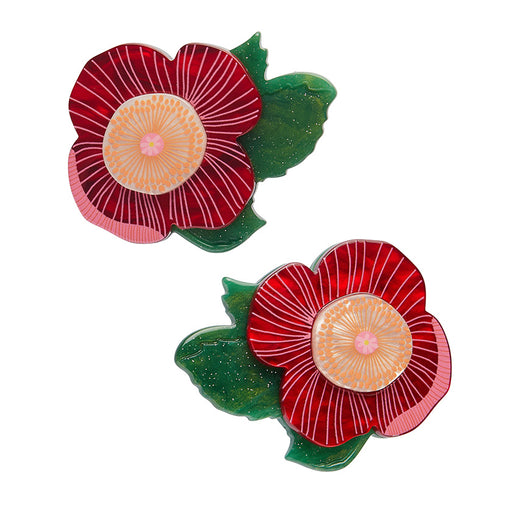 Erstwilder X Jocelyn Proust Hair Clips - Pretty Poppies Hair Claws & Clips Erstwilder