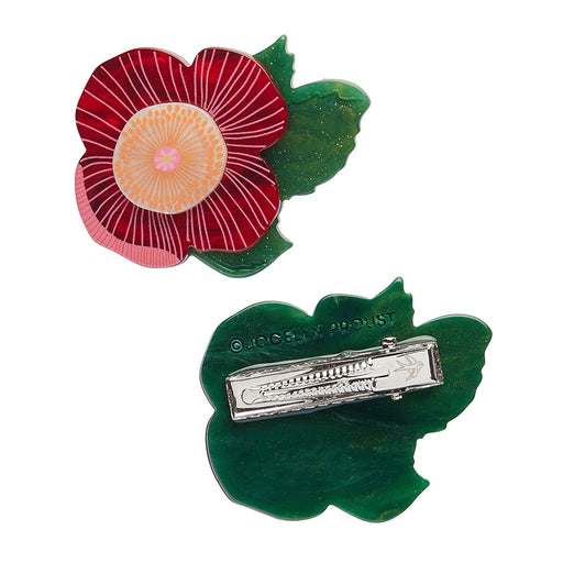 Erstwilder X Jocelyn Proust Hair Clips - Pretty Poppies Hair Claws & Clips Erstwilder