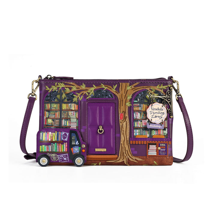 Vendula London Kate Bag - Travelling Library Bookshop Handbags Vendula London