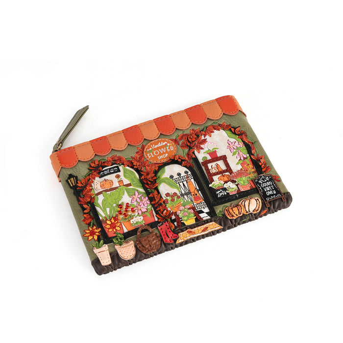 Vendula London Zip Coin Purse - Flower Shop Wallets & Money Clips Vendula London