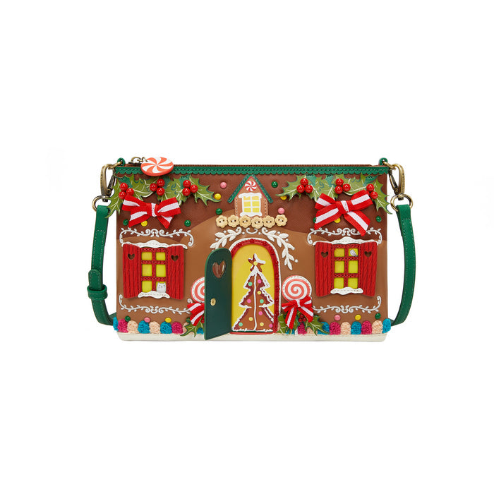 Vendula London Pouch Bag - Gingerbread house