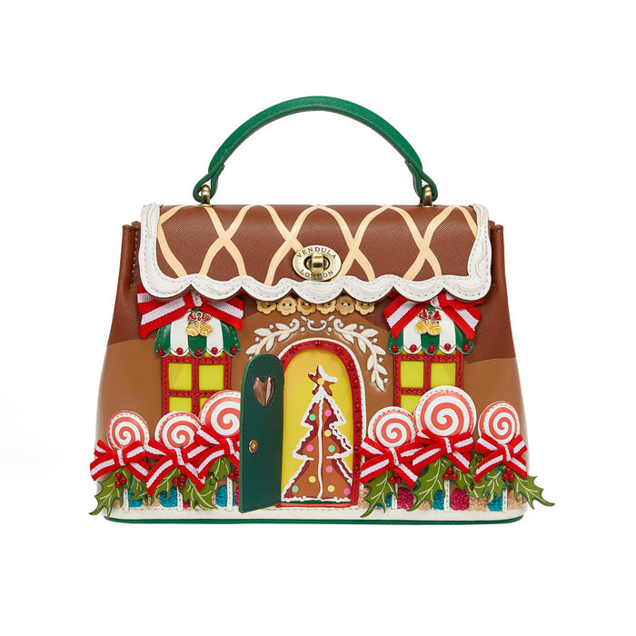 Vendula London MINI Grace Bag - Gingerbread House