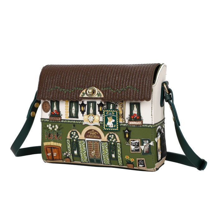 Vendula London Box Bag - The Queen Elizabeth Pub Handbag & Wallet Accessories Vendula London