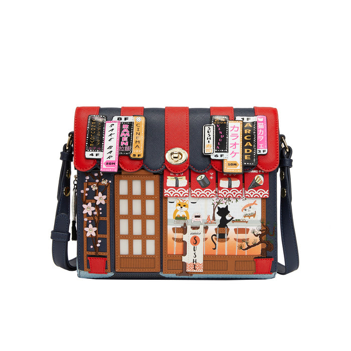 Vendula London Box Bag - Blue Edition Sushi