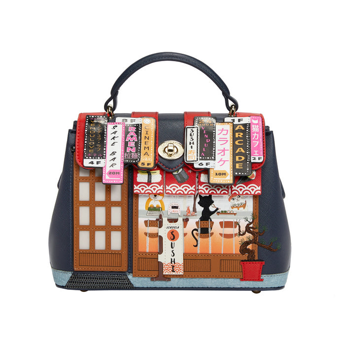 Vendula London MINI Grace Bag -Blue Edition Sushi