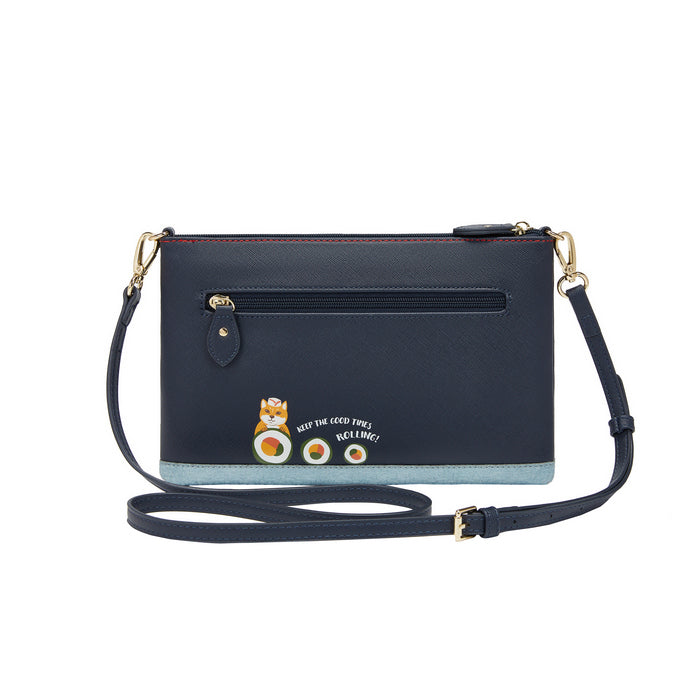Vendula London Kate  Pouch Bag - Sushi - Blue Edition