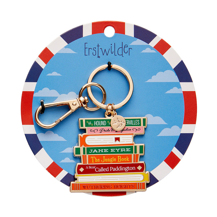 Erstwilder Enamel Key Ring - Literary Gems Key Charm Erstwilder