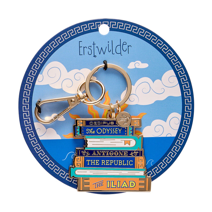 Erstwilder Enamel Key Ring - Words of the Wise Key Charm Erstwilder
