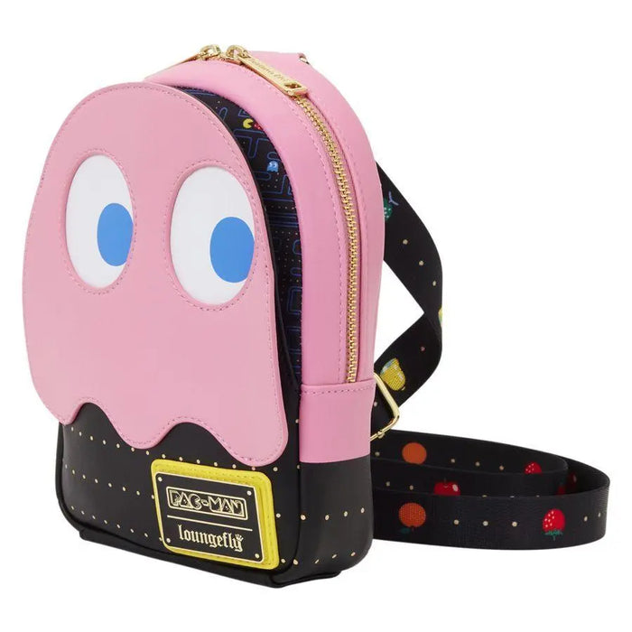 Loungefly Pac-Man - Pinky Ghost Sling Crossbody Bag