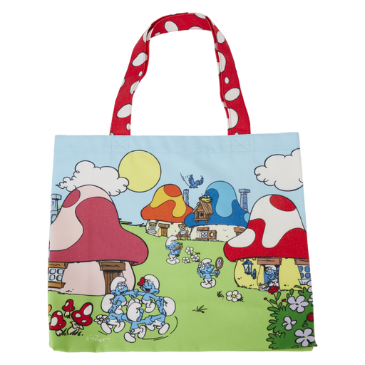 Smurfs - Village Life Canvas Tote Handbags Loungefly   