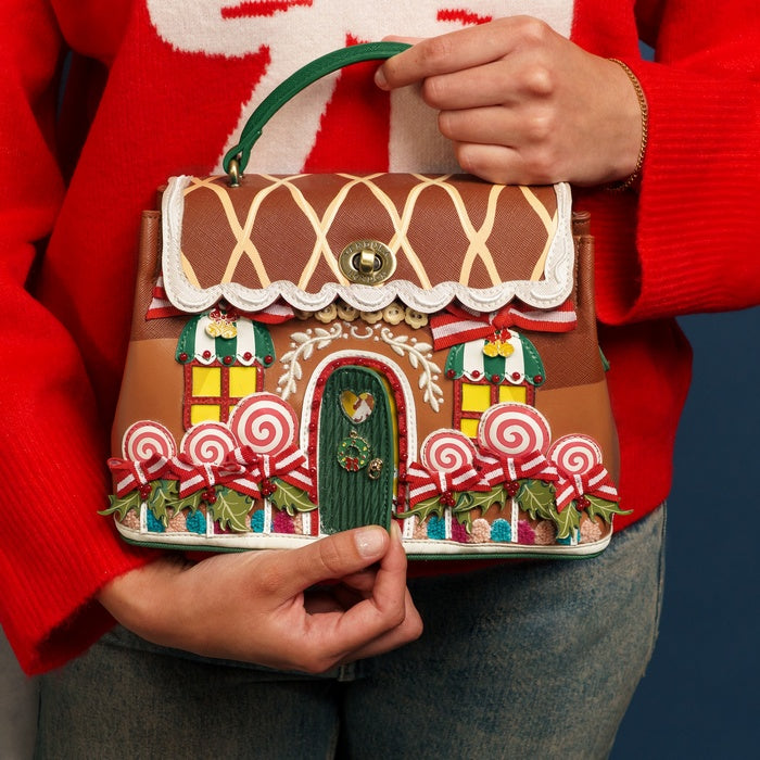 Vendula London MINI Grace Bag - Gingerbread House