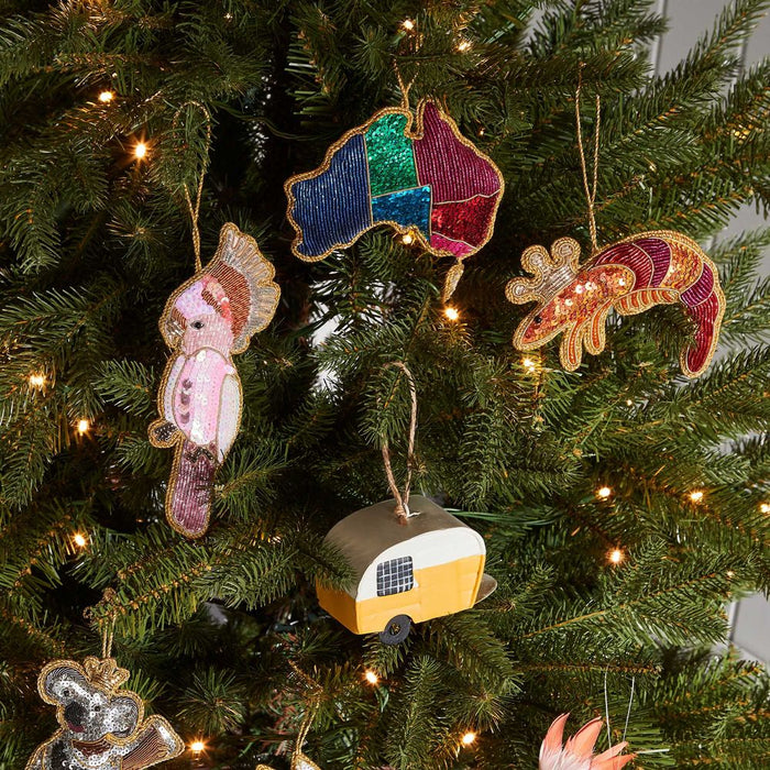 Christmas Tree Hanging Decoration - King Prawn Christmas Vixen & Velvet   