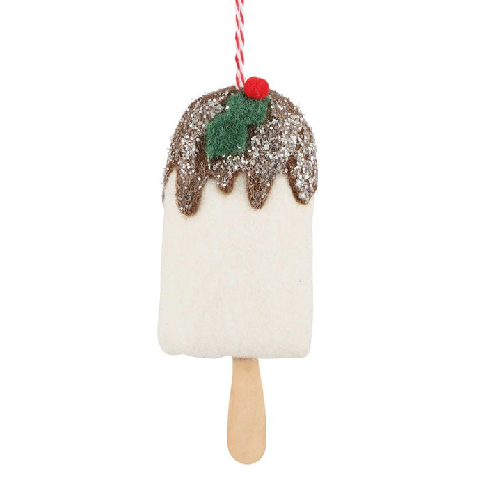 Christmas Hanging Tree Ornament - Ice Cream Brown