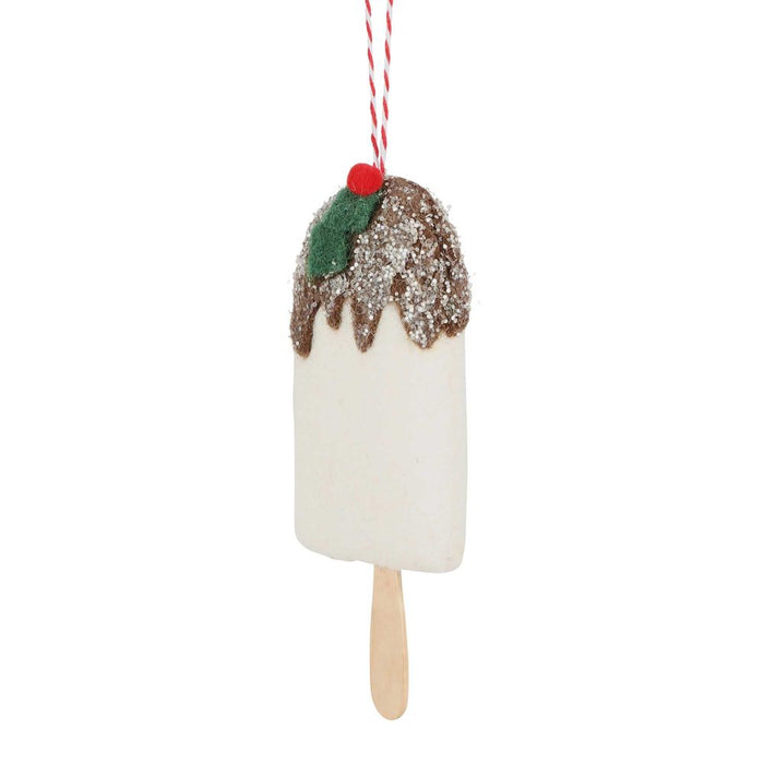 Christmas Hanging Tree Ornament - Ice Cream Brown