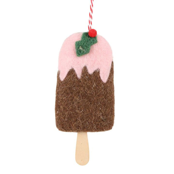 Christmas Hanging Tree Ornament - Ice Cream Pink
