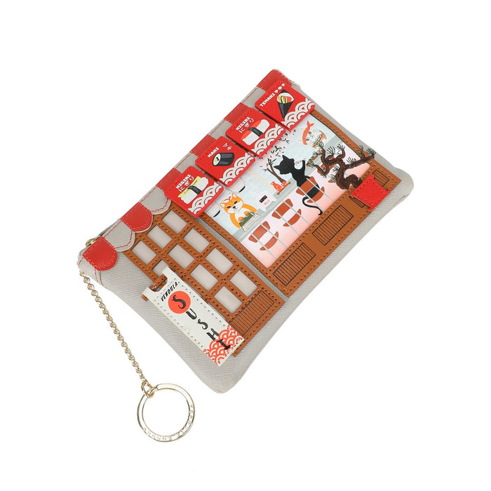 Vendula London Zip Coin Purse - Sushi - Grey Edition Wallets & Money Clips Vendula London