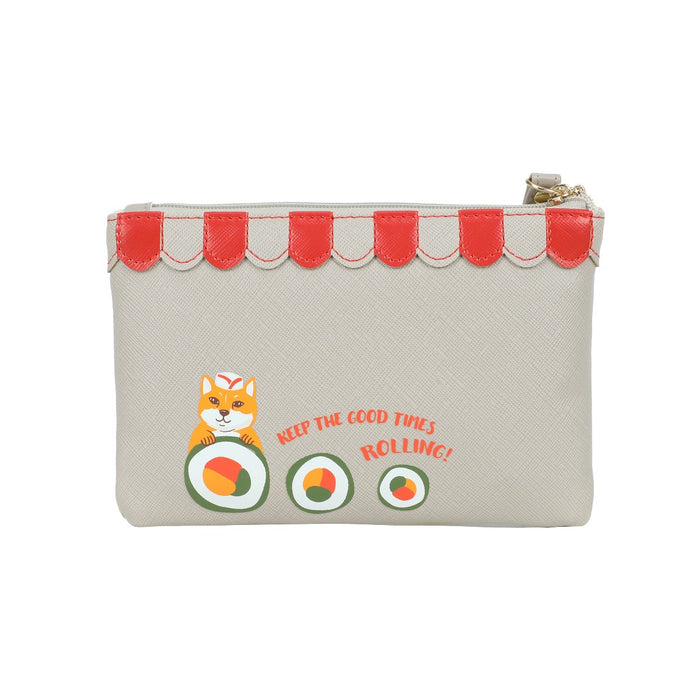 Vendula London Zip Coin Purse - Sushi - Grey Edition Wallets & Money Clips Vendula London