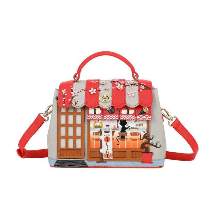 Vendula London MINI Grace Bag - Sushi - Grey Handbags Vendula London