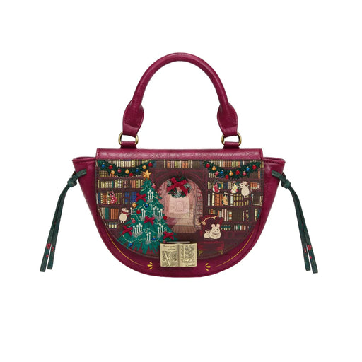 Vendula London Winged Bag - Christmas Library Handbags Vendula London