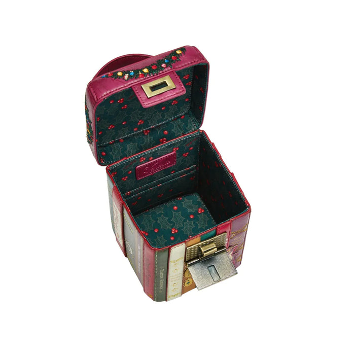 Vendula London Book Box Bag - Christmas Library Handbags Vendula London