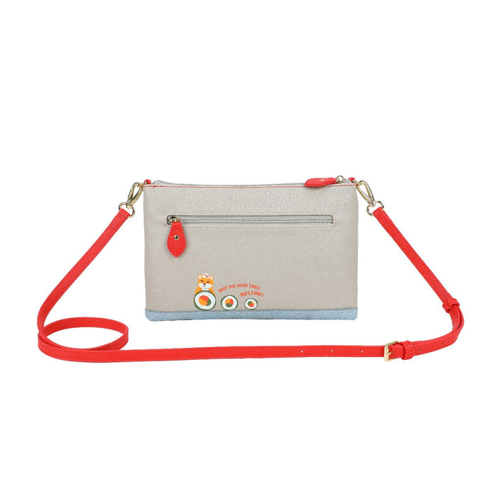 Vendula London Pouch Bag - Sushi - Grey Handbags Vendula London