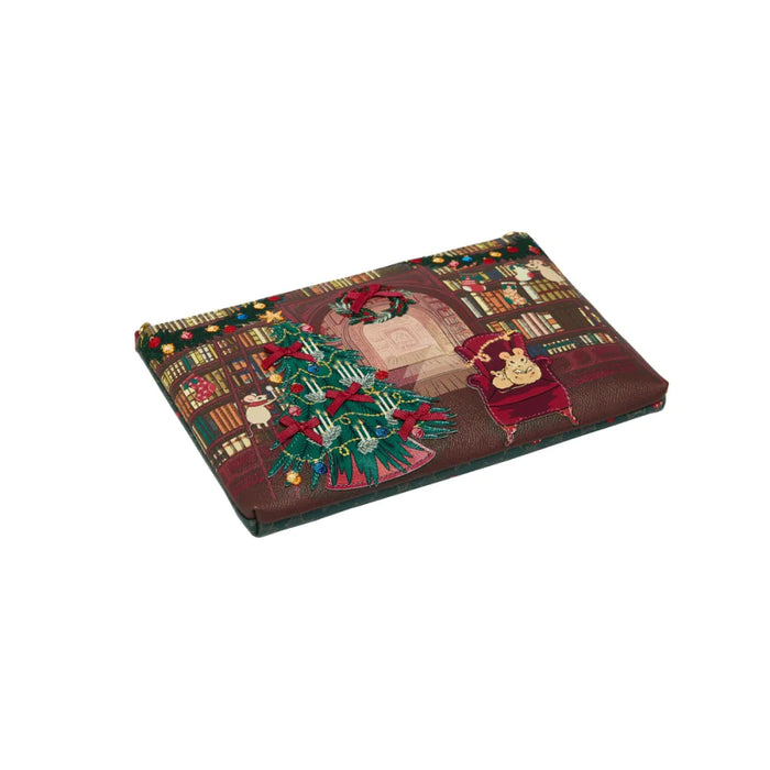 Vendula London Pouch Bag - Christmas Library Handbags Vendula London